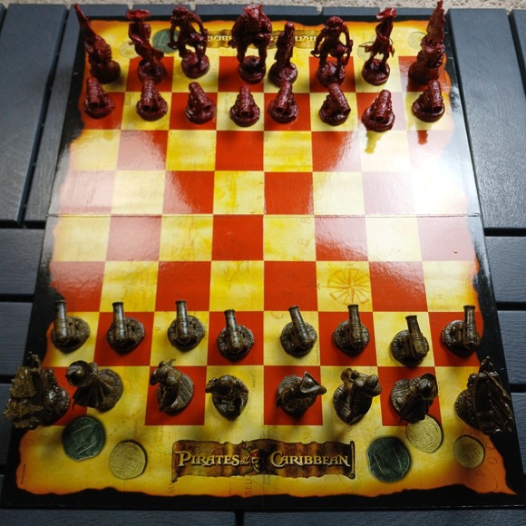 Disney Other - Disney Pirates of the Caribbean At Worlds End Chess Set  RARE Collector's Ed.-RB